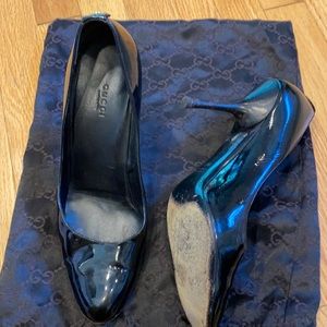 Gucci Black Patent 3” Pump
